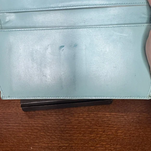 Gucci Robin’s Egg Blue Microguccissima Leather Jackie long wallet - Picture 6 of 16
